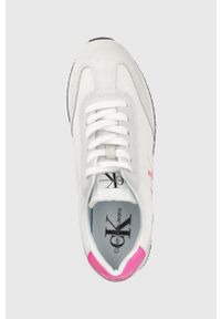 Calvin Klein Jeans buty YW0YW00516.01T kolor biały. Nosek buta: okrągły. Zapięcie: sznurówki. Kolor: biały. Materiał: poliester, skóra, guma #2