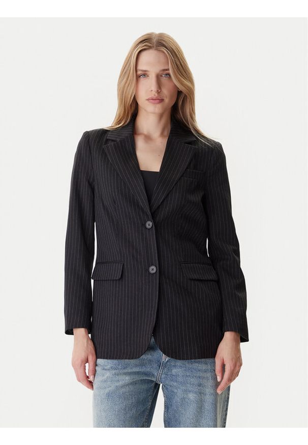 only - ONLY Marynarka Reina 15311367 Czarny Oversize. Kolor: czarny. Materiał: syntetyk