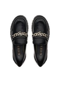 Guess Loafersy FLPALR ELE14 Czarny. Kolor: czarny. Materiał: skóra #2