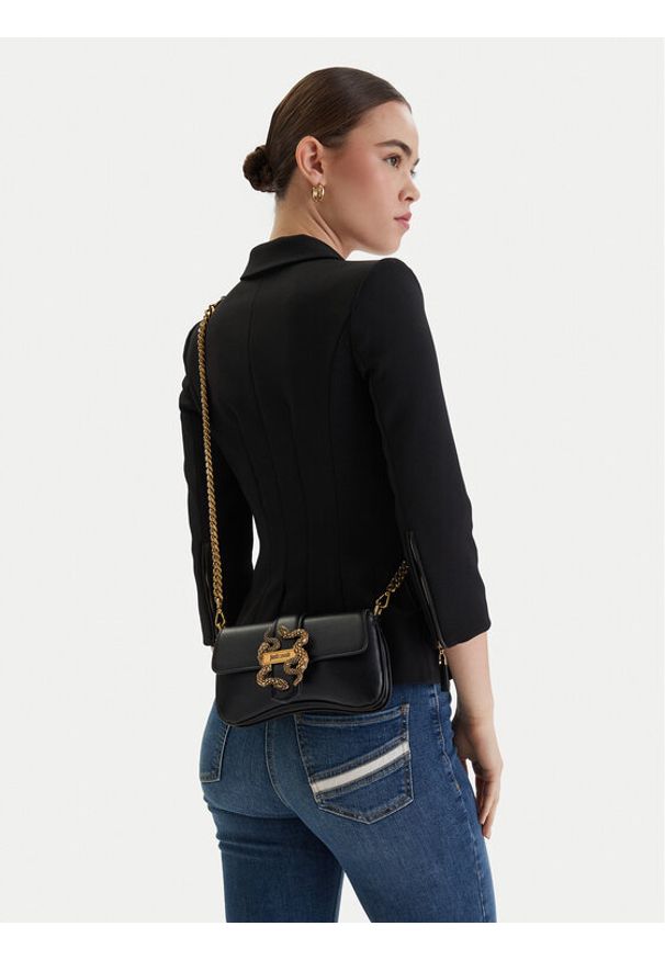 Just Cavalli Torebka 80RA4BA7 ZSA89 Czarny. Kolor: czarny. Materiał: skórzane