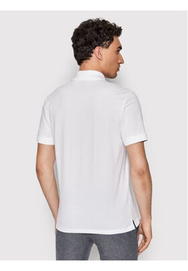 BOSS - Boss Polo Pallas 50468362 Biały Regular Fit. Typ kołnierza: polo. Kolor: biały. Materiał: bawełna