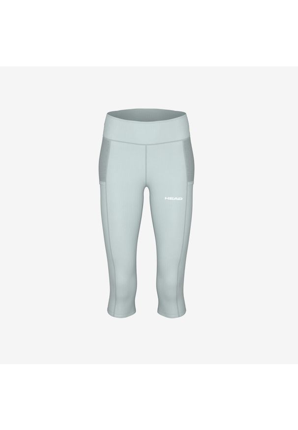 Head - Legginsy 3/4 damskie POWER. Kolor: niebieski. Sport: tenis