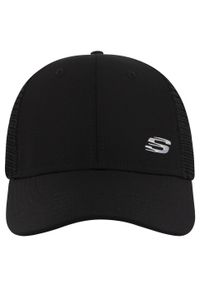 skechers - Czapka z daszkiem dla dorosłych Skechers Sport S Metal Hat Cap. Kolor: czarny. Materiał: poliester. Styl: sportowy