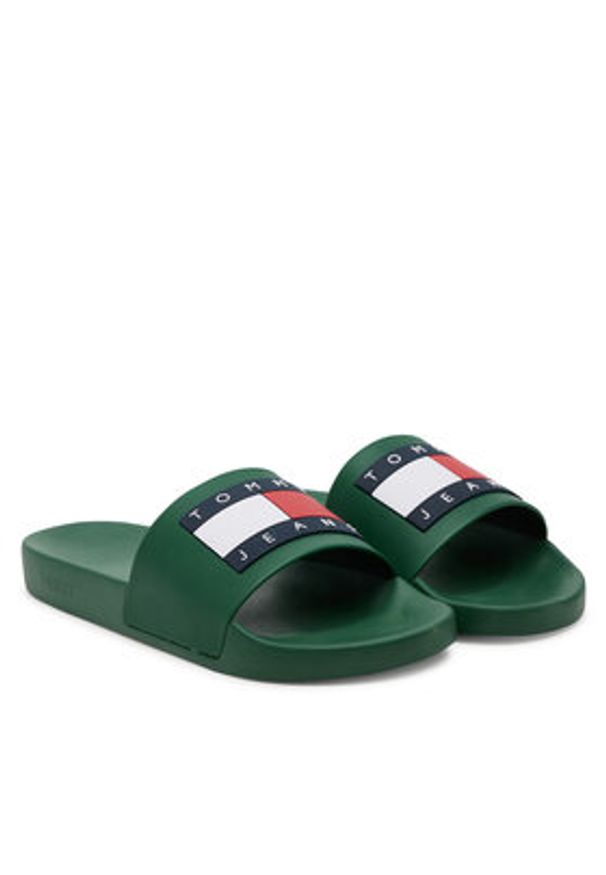 Tommy Jeans Klapki Tommy Jeans Pool Slide Ess EM0EM01191 Zielony. Kolor: zielony