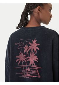 Roxy Bluzka Eastside Midweight ERJKT04381 Czarny Boxy Fit. Kolor: czarny. Materiał: bawełna, syntetyk #5