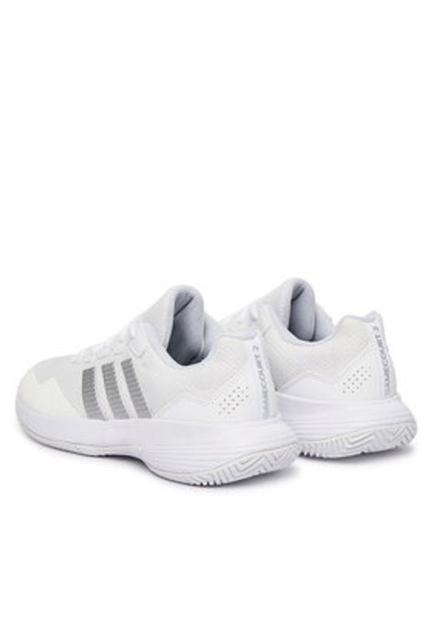 Adidas - adidas Buty do tenisa Gamecourt 2 KI0789 Biały. Kolor: biały. Materiał: materiał. Sport: tenis