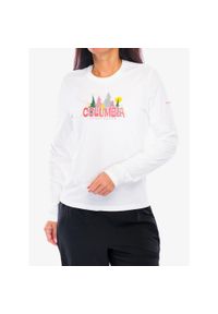 columbia - Bluza damska bez kaptura Columbia Ruby Springs Graphic. Typ kołnierza: bez kaptura. Kolor: biały. Długość rękawa: długi rękaw #1