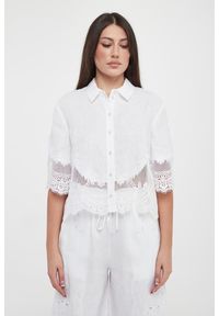 Twinset Milano - Koszula damska lniana TWINSET. Materiał: len #5