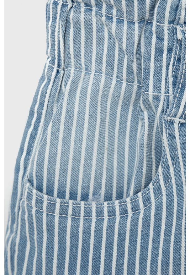 Name it szorty jeansowe dziecięce wzorzyste regulowana talia. Okazja: na co dzień. Kolor: niebieski. Materiał: jeans. Styl: casual