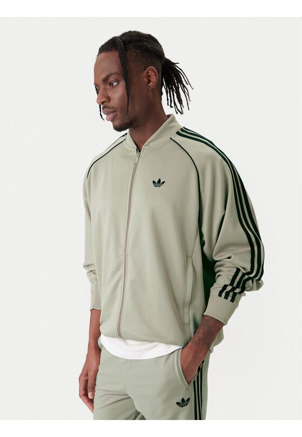 Adidas - adidas Bluza adicolor SST Classic KC8524 Beżowy Loose Fit. Kolor: beżowy. Materiał: bawełna