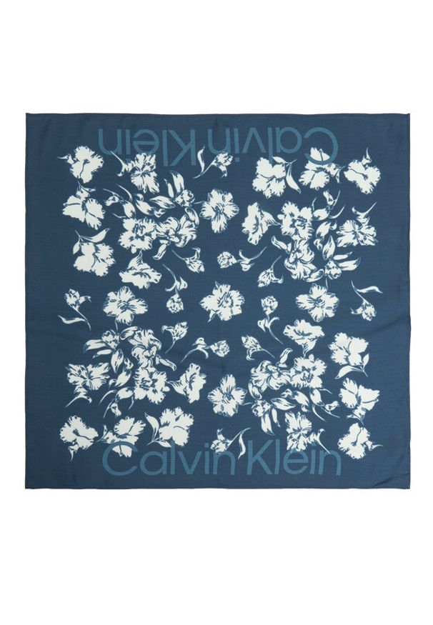 Calvin Klein Chusta LV04F8094G Niebieski. Kolor: niebieski. Materiał: wiskoza