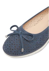 Go Soft Baleriny CEO-WYL3650-2 Granatowy. Kolor: niebieski. Materiał: materiał #3