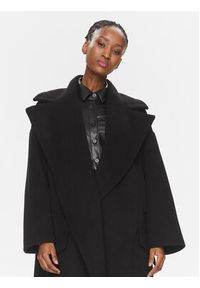 Imperial Płaszcz przejściowy KG26GGW Czarny Oversize. Kolor: czarny. Materiał: syntetyk #3