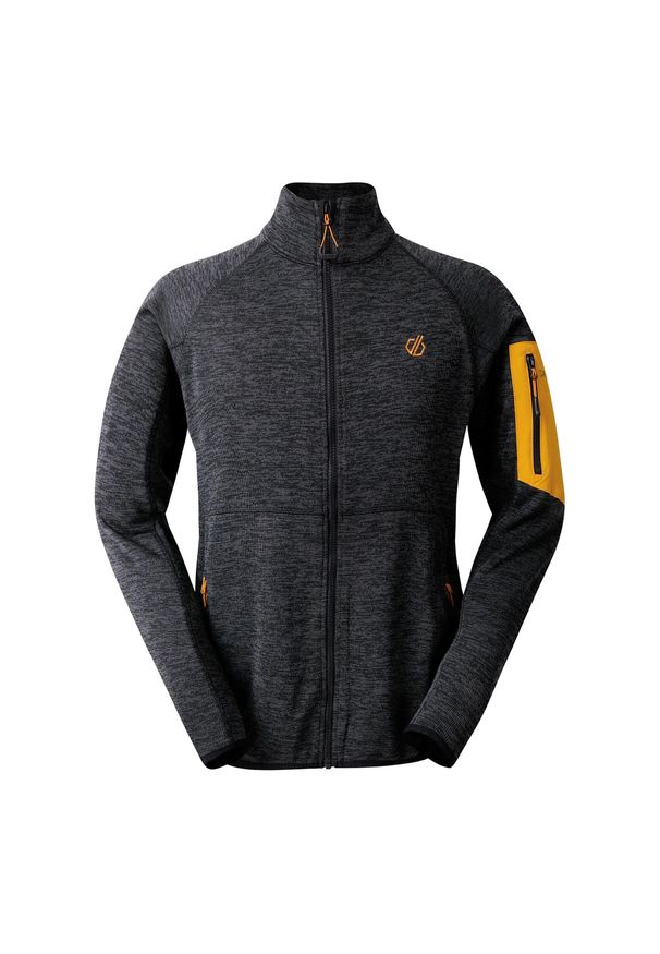 DARE 2B - Męska Bluza Polarowa Torrek. Kolor: wielokolorowy, czarny, pomarańczowy. Materiał: polar. Sezon: zima. Styl: sportowy. Sport: turystyka piesza