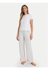 TOMMY HILFIGER - Tommy Hilfiger Spodnie piżamowe UW0UW06074 Szary Regular Fit. Kolor: szary. Materiał: bawełna #3