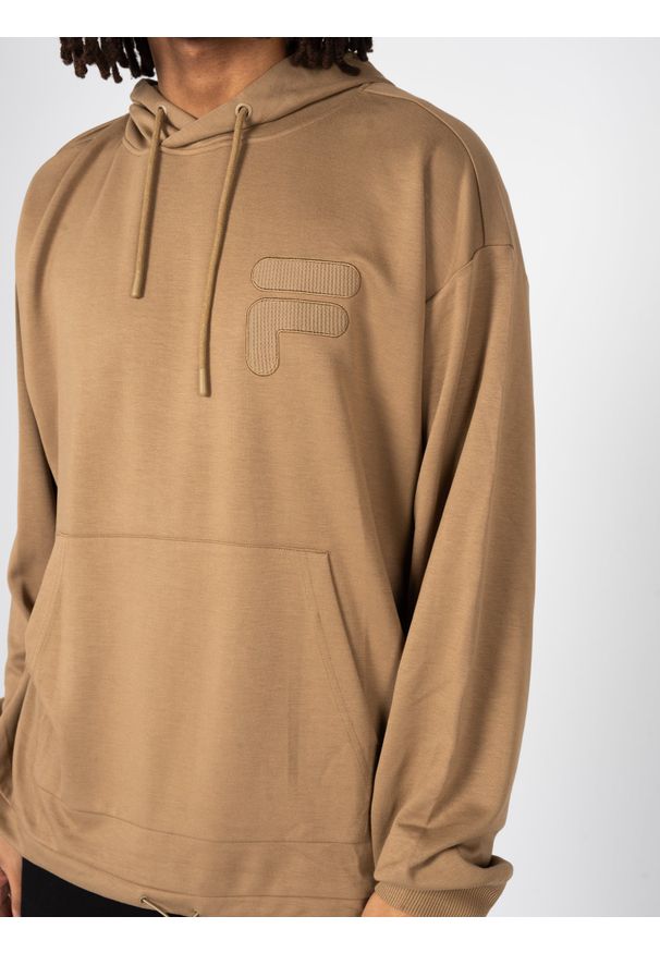 Fila Bluza "Cuenca" | FAM0308 | Mężczyzna | Brązowy. Typ kołnierza: kaptur. Kolor: brązowy. Materiał: wiskoza, poliester, elastan