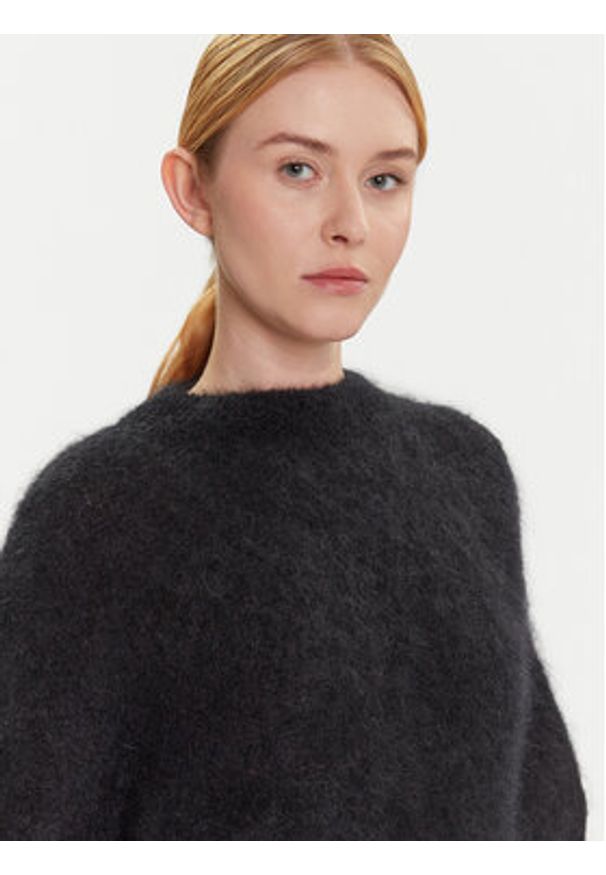 Dixie Sweter M277Y101A Czarny Relaxed Fit. Kolor: czarny. Materiał: syntetyk