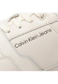 Calvin Klein Jeans Sneakersy Basket Cupsole Lacup Low YM0YM00497 Beżowy. Kolor: beżowy. Materiał: skóra #3