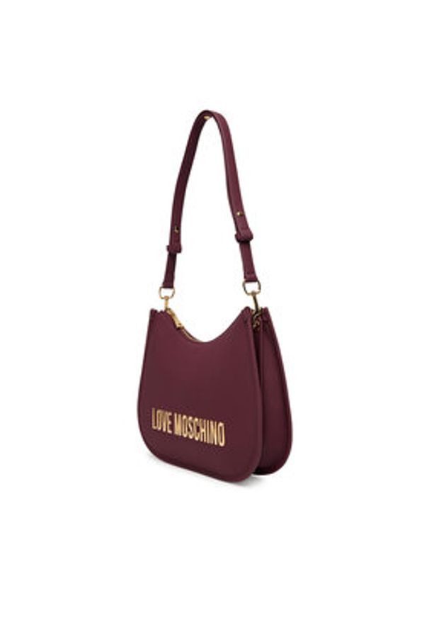 Love Moschino - LOVE MOSCHINO Torebka JC4021PP1NKD0552 Bordowy. Kolor: czerwony. Materiał: skórzane