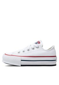 Converse Trampki Chuck Taylor All Star Eva Lift Canvas Platform 372862C Biały. Kolor: biały. Materiał: materiał. Obcas: na platformie #5