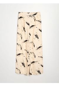 Sinsay - Spodnie wide leg z wiskozy z domieszką lnu z abstrakcyjnym wzorem - wielobarwny #1