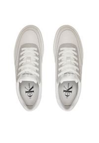 Calvin Klein Jeans Sneakersy Classic Cupsole Low Lace Lth Ml YW0YW01527 Biały. Kolor: biały #4