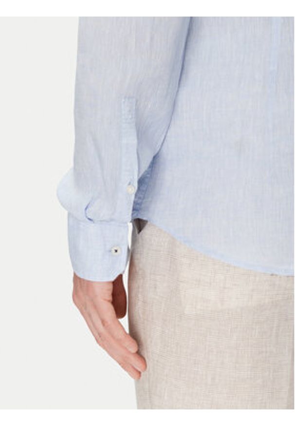 JOOP! Koszula 17 JSH-146Pai-W 30046075 Niebieski Slim Fit. Kolor: niebieski. Materiał: len
