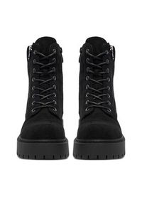 DeeZee Trzewiki HX21001-70D Czarny. Kolor: czarny. Materiał: materiał #7