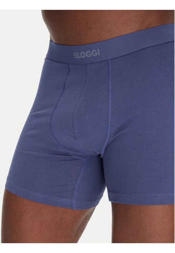 Sloggi Komplet 2 par bokserek 10222372 Niebieski. Kolor: niebieski. Materiał: bawełna