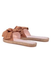 Manebi Espadryle Sandals With Bow W 1.1 J0 Brązowy. Kolor: brązowy. Materiał: skóra, zamsz