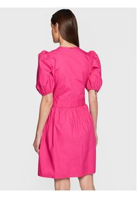Fracomina Sukienka codzienna FS23SD1026W40001 Różowy Regular Fit. Okazja: na co dzień. Kolor: różowy. Materiał: bawełna. Typ sukienki: proste. Styl: casual #3