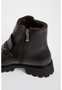 Botki damskie skórzane CESARE CASADEI. Materiał: skóra #4