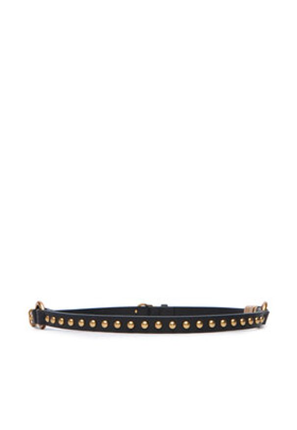 Pinko - PINKO Pasek Damski Studs Belt H 1,2 AI 25-26 105872 A0F1 Czarny. Kolor: czarny. Materiał: skóra