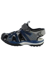 Sandały Geox Model J Borealis Boy. Kolor: szary. Materiał: syntetyk, tkanina. Sport: turystyka piesza