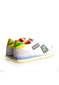 Trussardi Jeans Sneakersy | 79A00325 | Kobieta | Biały. Nosek buta: okrągły. Kolor: biały. Materiał: tkanina, skóra ekologiczna. Wzór: aplikacja #3