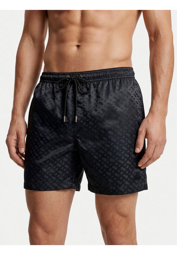 BOSS Szorty kąpielowe Jacques 50561181 Czarny Regular Fit. Kolor: czarny. Materiał: syntetyk