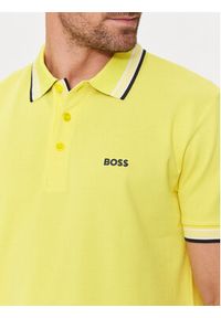 BOSS - Boss Polo Paddy 50469055 Żółty Regular Fit. Typ kołnierza: polo. Kolor: żółty. Materiał: bawełna #5