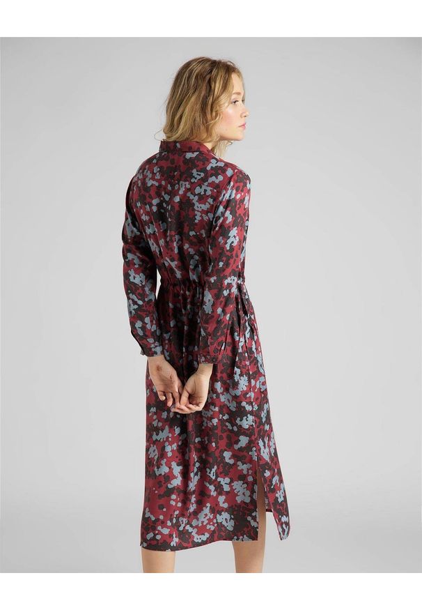Lee - LEE LONG WORKER DRESS DAMSKA SUKIENKA RED OCHRE L50GGYOE 112111321