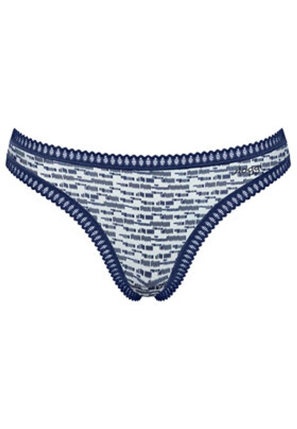 Sloggi Komplet 3 par stringów Go Crush 10219704 Niebieski. Kolor: niebieski. Materiał: bawełna