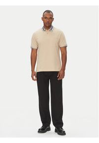 Versace Jeans Couture Polo 78GAGT04 Beżowy Regular Fit. Typ kołnierza: polo. Kolor: beżowy. Materiał: bawełna #4