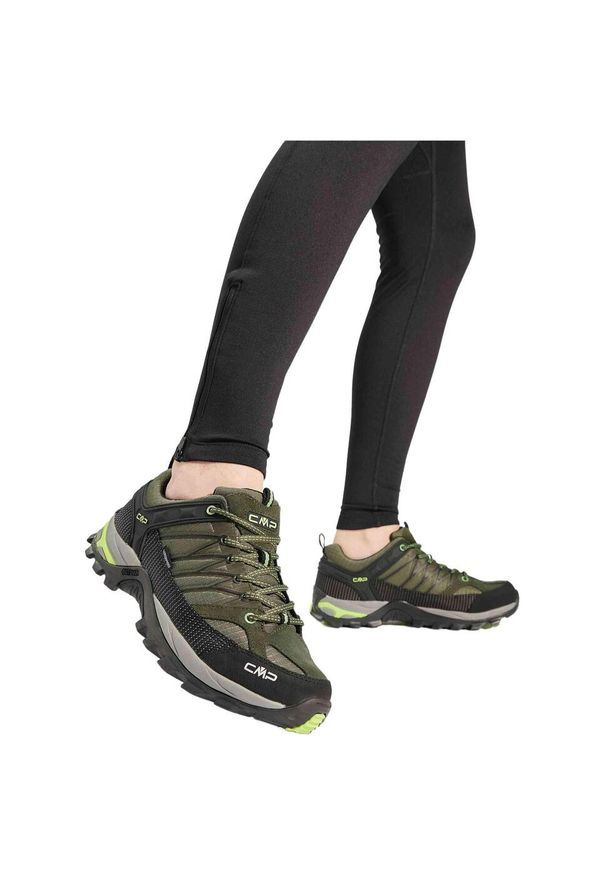 CAMPAGNOLO - Buty trekkingowe męskie CMP Rigel Low Wp. Kolor: zielony. Styl: sportowy. Sport: turystyka piesza