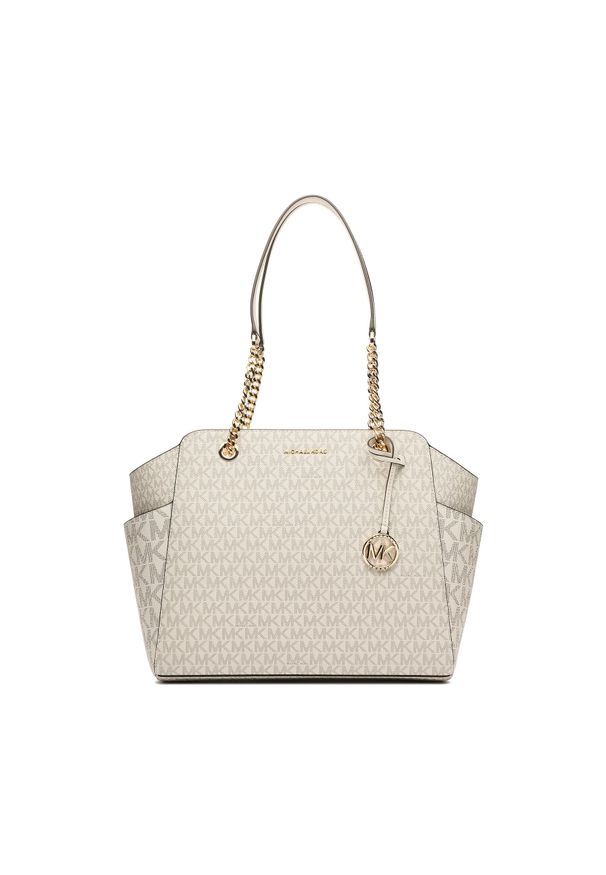 Torebka MICHAEL Michael Kors Jacquelyn 30F3G6JT6B Van/Cream. Kolor: beżowy. Materiał: skórzane