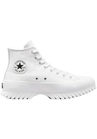 Buty do chodzenia damskie Converse Ctas Lugged 2.0. Wysokość cholewki: za kostkę. Kolor: biały. Materiał: materiał, syntetyk. Szerokość cholewki: normalna. Sport: turystyka piesza