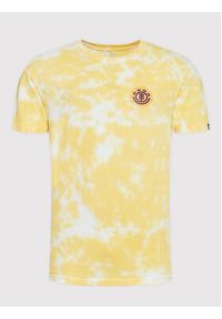 Element T-Shirt Seal BP TD C1SSJ7 Żółty Regular Fit. Kolor: żółty. Materiał: bawełna