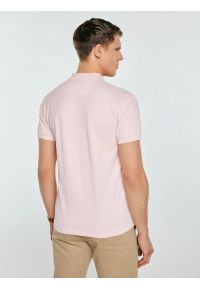 Big-Star - Koszulka męska polo różowa Wladym 601. Okazja: na co dzień. Typ kołnierza: polo. Kolor: różowy. Materiał: dzianina. Wzór: nadruk, jednolity. Styl: casual, klasyczny #6