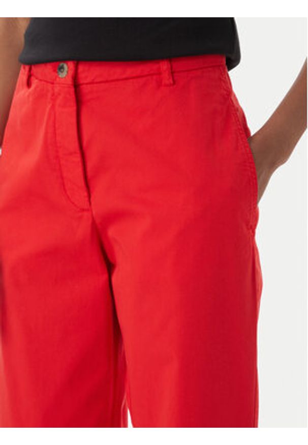 TOMMY HILFIGER - Tommy Hilfiger Chinosy WW0WW49647 Czerwony Slim Fit. Kolor: czerwony. Materiał: lyocell