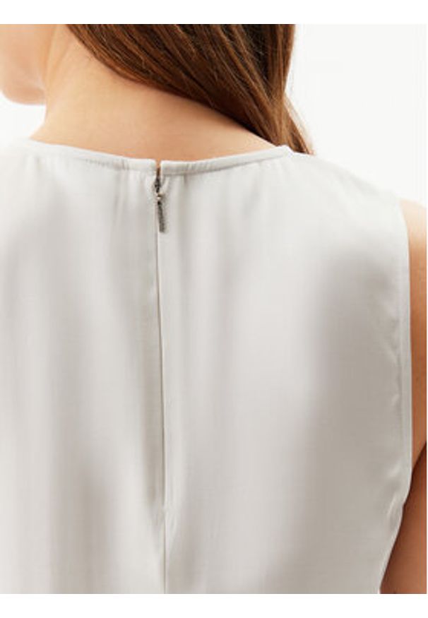 Calvin Klein Top K20K208190 Szary Regular Fit. Kolor: szary. Materiał: wiskoza, syntetyk