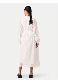 YAS Sukienka codzienna Luma 26032685 Biały Regular Fit. Okazja: na co dzień. Kolor: biały. Materiał: bawełna. Typ sukienki: proste. Styl: casual #4