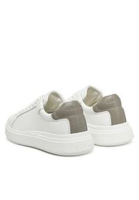 Calvin Klein Sneakersy Low Top Lace Up Lth HM0HM01016 Biały. Kolor: biały. Materiał: skóra #5
