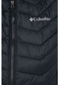 columbia - Columbia bezrękawnik sportowy Powder Pass kolor czarny przejściowy. Kolor: czarny. Materiał: tkanina, syntetyk, materiał, puch. Długość rękawa: bez rękawów. Styl: sportowy #5